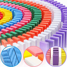 Multicolor domino block set