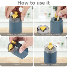 Pop-up automatic toothpick container, ideal for kitchen or restaurant use.