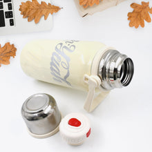 Stainless Steel Vacuum Insulated Water Bottle | Leak Proof Flask for Tea Coffee | With Steel Cup