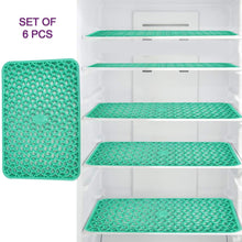 Set of fridge mats for easy cleaning