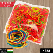 Multicolor Rubber Bands (Elastic & Reusable, Office & Home)