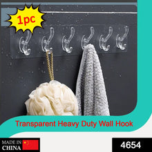 Adhesive Transparent Heavy Duty Wall Hook