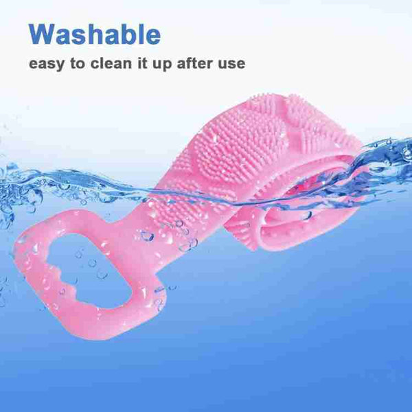 Low Quality Bath Body Brush Towel Eco-Friendly Back Scrubber Shower Brush Silicone Bath Body Brush Towel Body Cleaning Bathroom Shower Strap